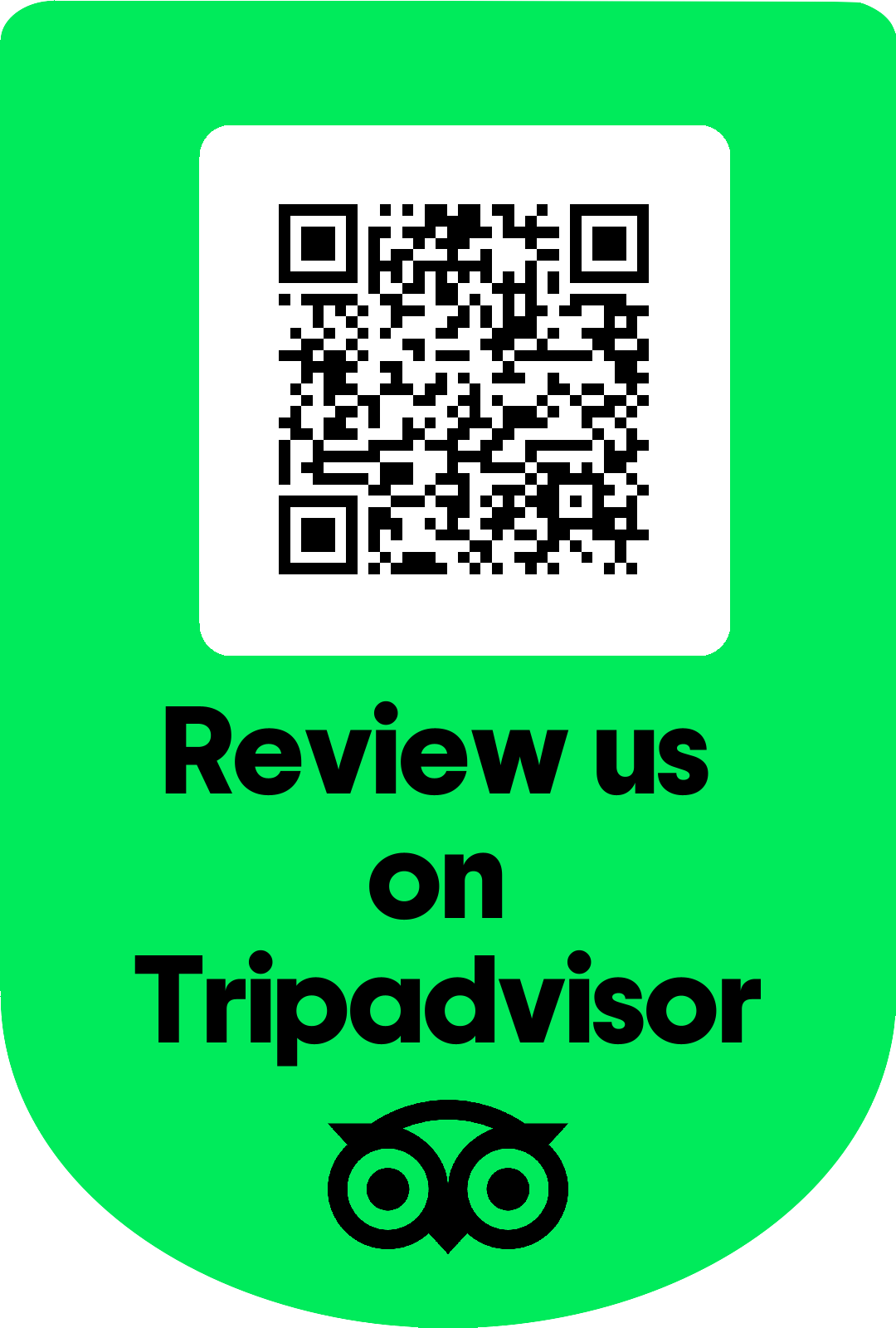 Scan to write a review on TripAdvisor