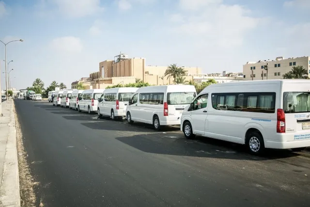Minibus transfer in Egypt